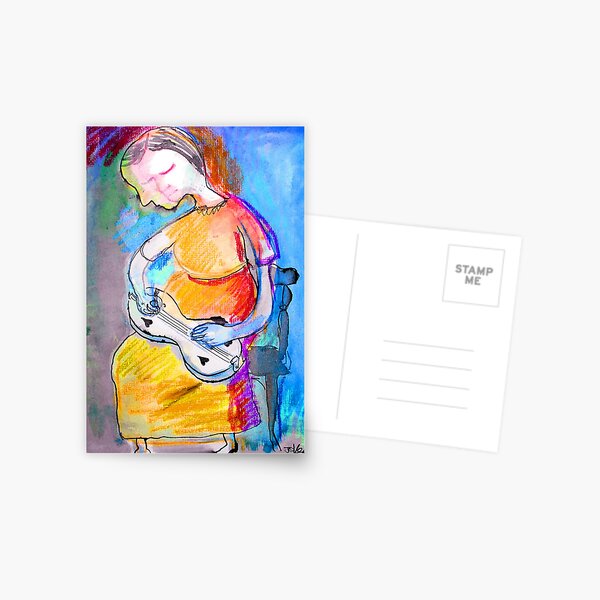Item preview, she played a dulcimer designed and sold by Loui  Jover.