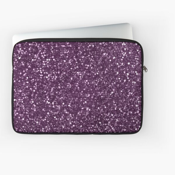 Sparkly Plum Purple Glitter Laptop Sleeve
