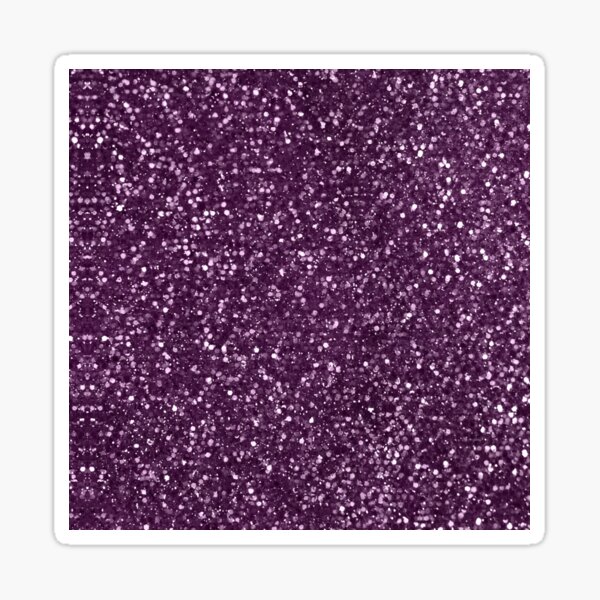Sparkly Plum Purple Glitter Sticker