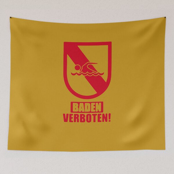 Item preview, Bathing forbidden! - Württemberg Swabia designed and sold by Schwaben Designs.