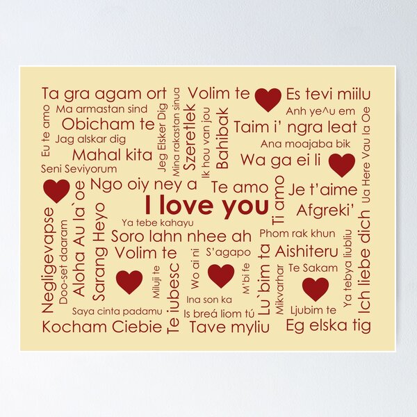 Artikel-Vorschau von Ich liebe dich in 50 Sprachen, designt und verkauft von mymymagic.