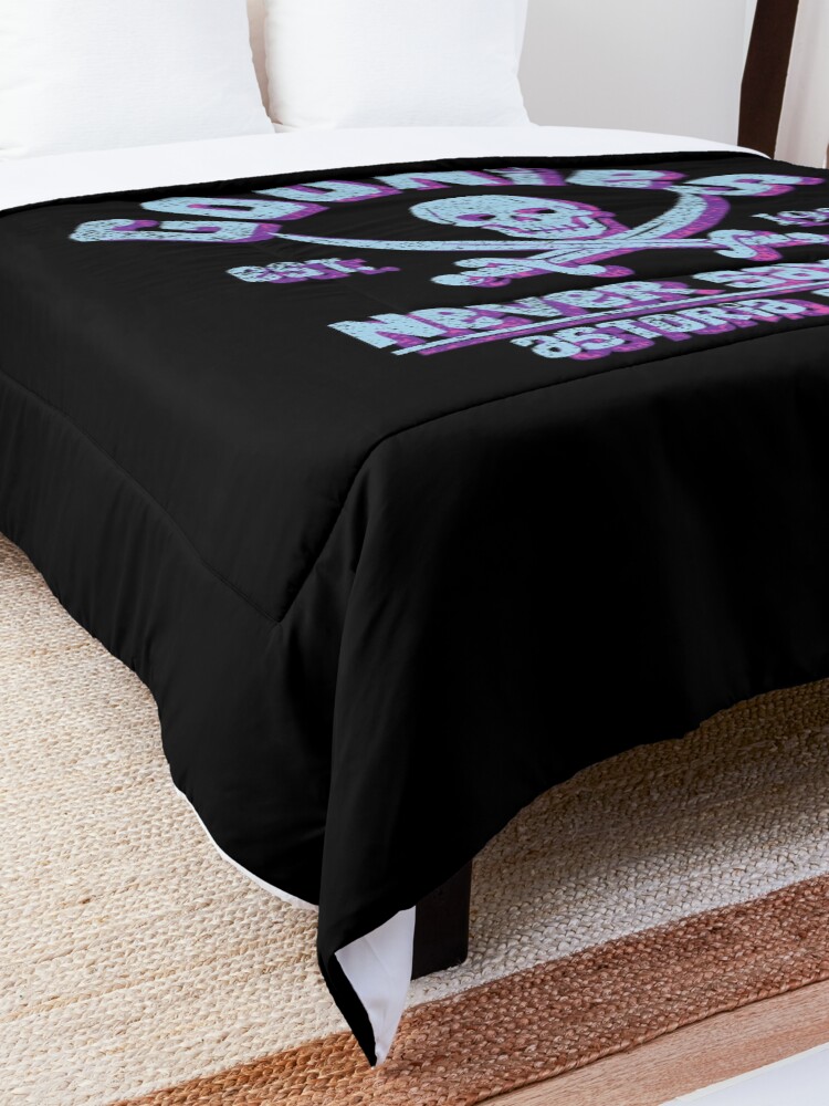 Alternate view of Goonies Never Say Die Distressed Vintage Retro 80s Mask Comforter