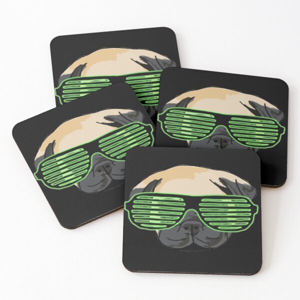 Item preview, Pug with a Green Shade designed and sold by JaysonBangit.