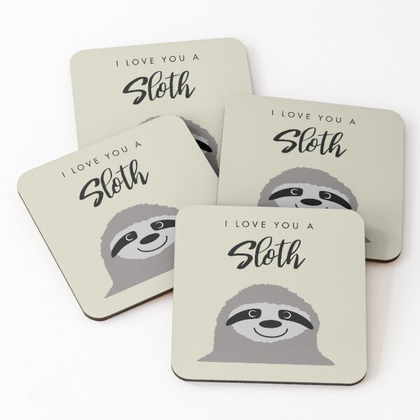Item preview, I love you a Sloth - Romantic  designed and sold by MandWthings.