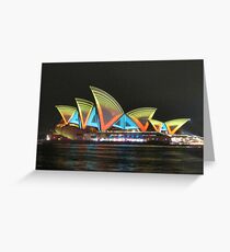 Vivid Sydney Opera House Greeting Card