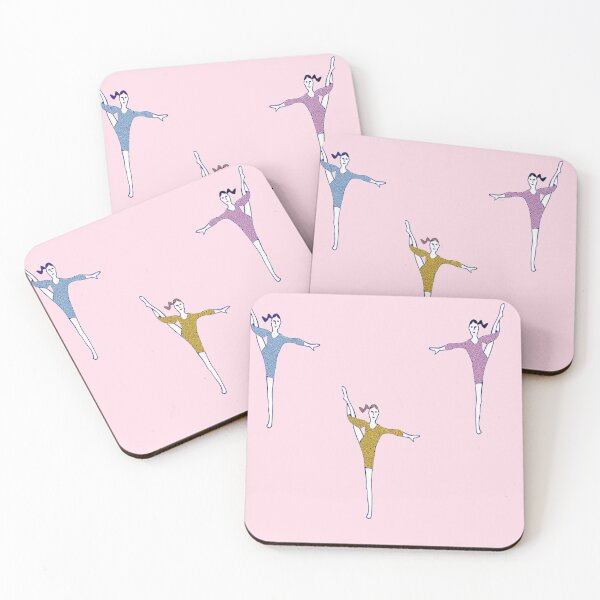 Item preview, Gymnasts pink pattern designed and sold by tetibright.