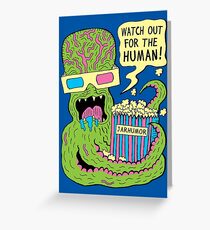 Alien Monster Movie Greeting Card