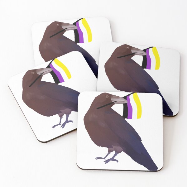 Item preview, Pride Raven Nonbinary designed and sold by Cadiacat.