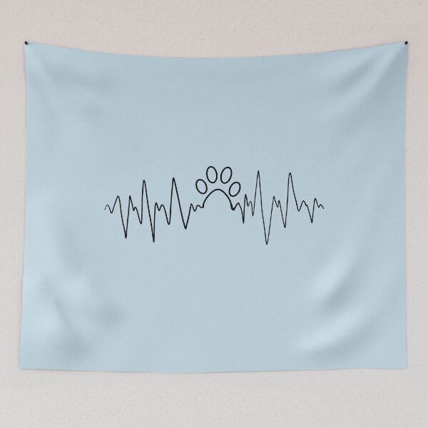 Item preview, Paw Print Heartbeat designed and sold by alisadesigns.