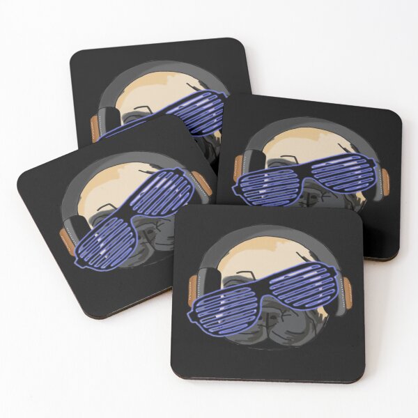 Item preview, Pug with a Blue Tilted Shade designed and sold by JaysonBangit.