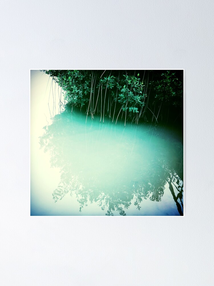 Blue Bamboo Forest Floral Poster Wall Art Prints Home Décor Pictures