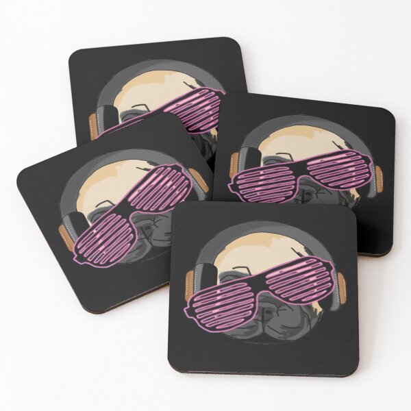 Item preview, Pug with a Pink Tilted Shade designed and sold by JaysonBangit.