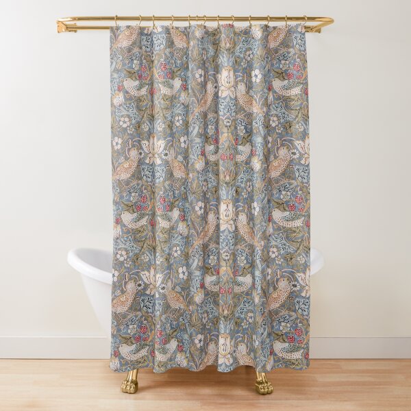 The Strawberry Thief Shower Curtain