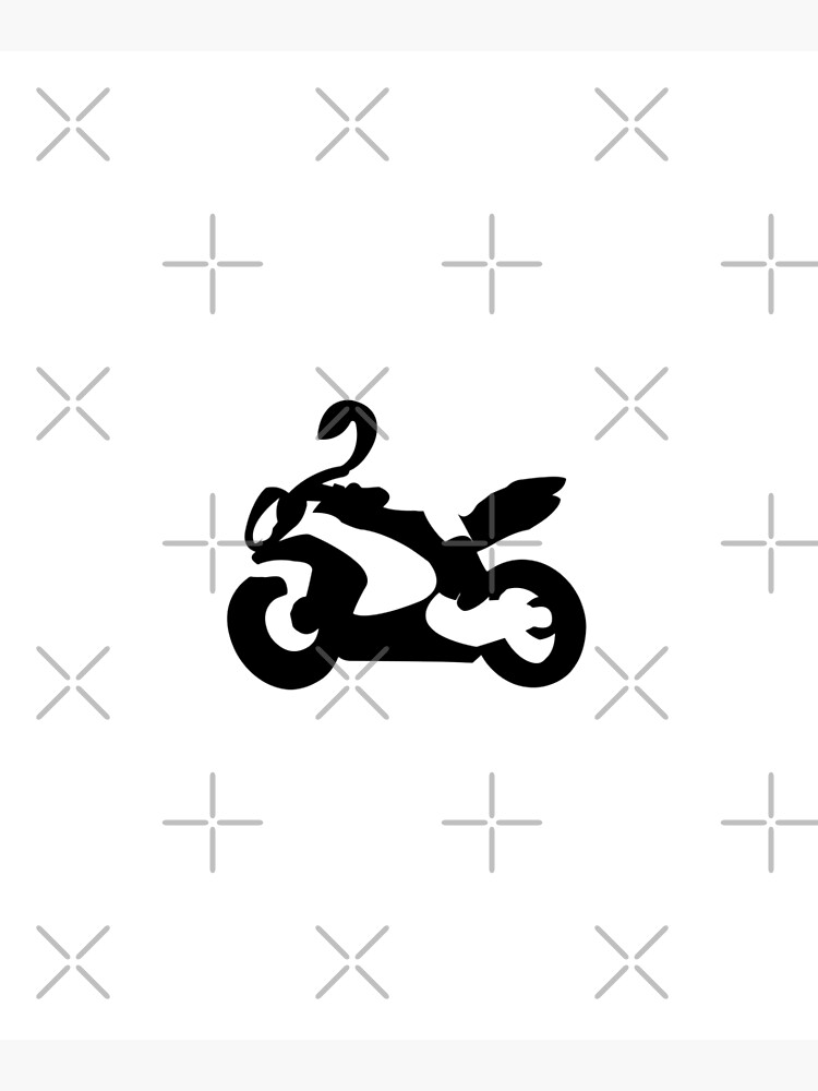 Motorbike and Rider Vector by tribbledesign