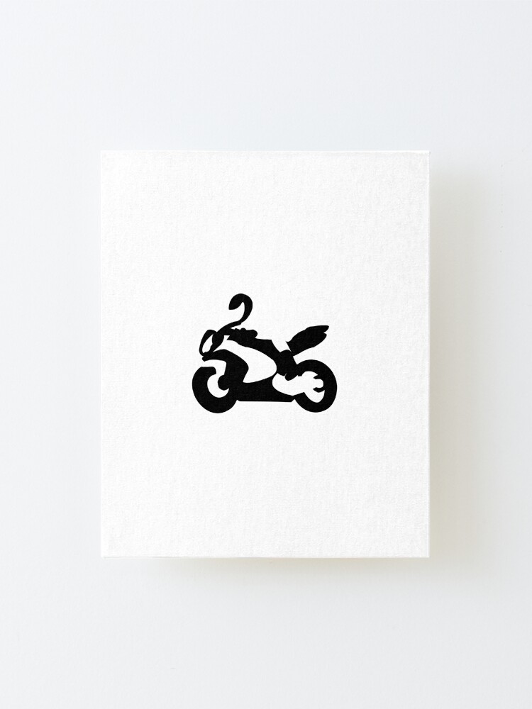 Alternate view of Motorbike and Rider Vector Mounted Print