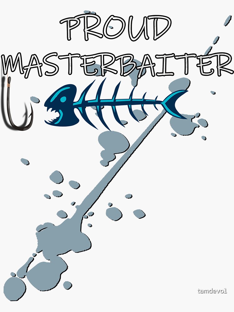 Masterbaiter  Funny Fishing Fisherman Fish Master Baiter Dad