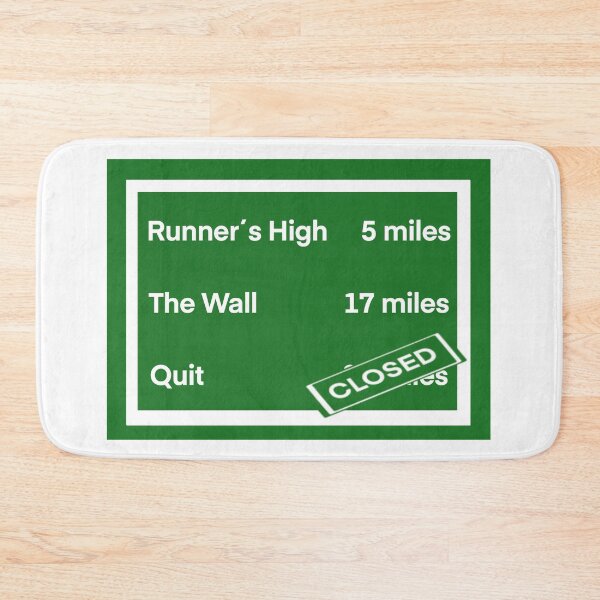 Item preview, Marathon running sign: when quitting is not an option designed and sold by MFGB-Creations.