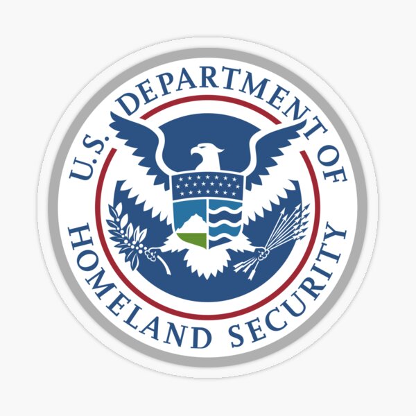 United States Department of Homeland Security, Government department Transparent Sticker