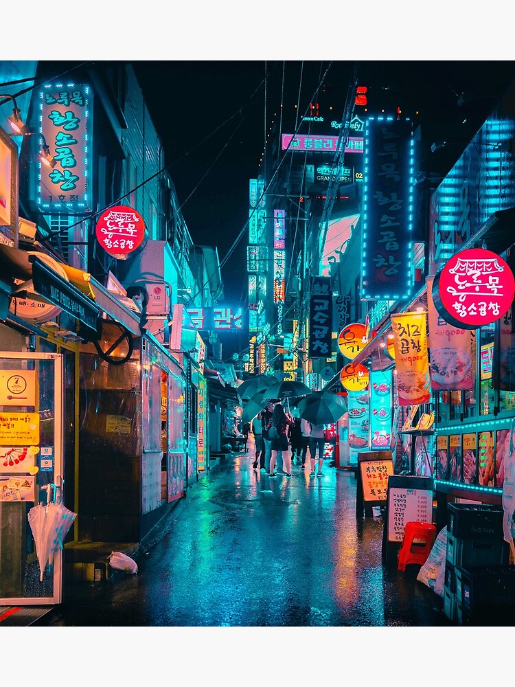 "Korea neon" Poster by danredbubble90 | Redbubble
