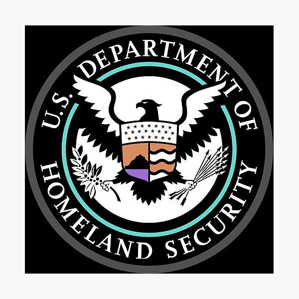 Emblem: United States Department of Homeland Security, Government department Photographic Print
