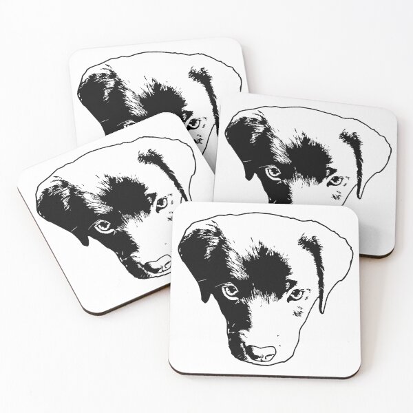 Item preview, Monochrome Puppy Head Vector designed and sold by tribbledesign.