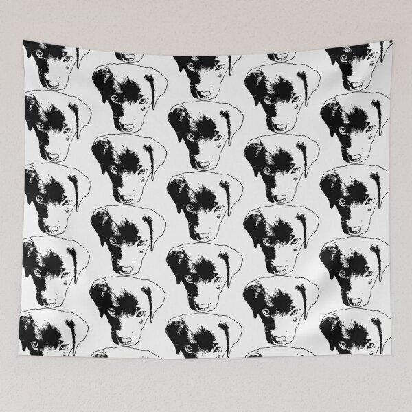 Item preview, Monochrome Puppy Head Vector designed and sold by tribbledesign.