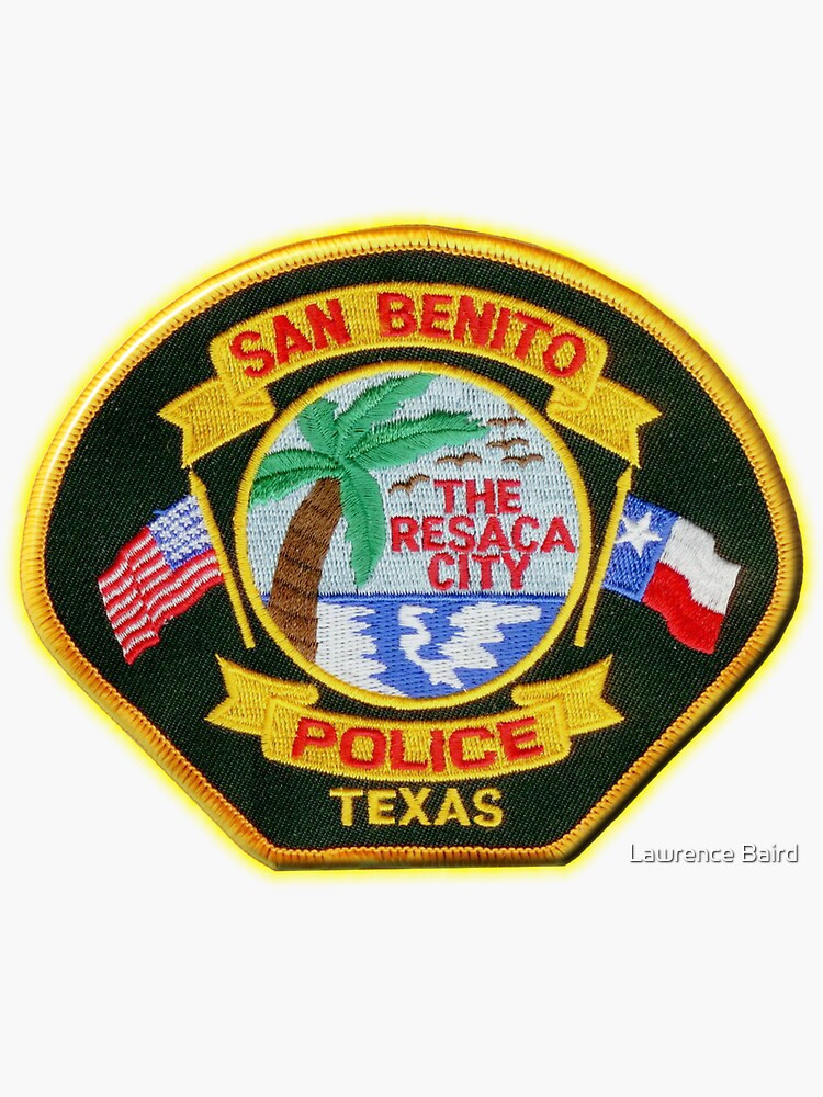 "San Benito Texas Police Department" Sticker by lawrencebaird Redbubble