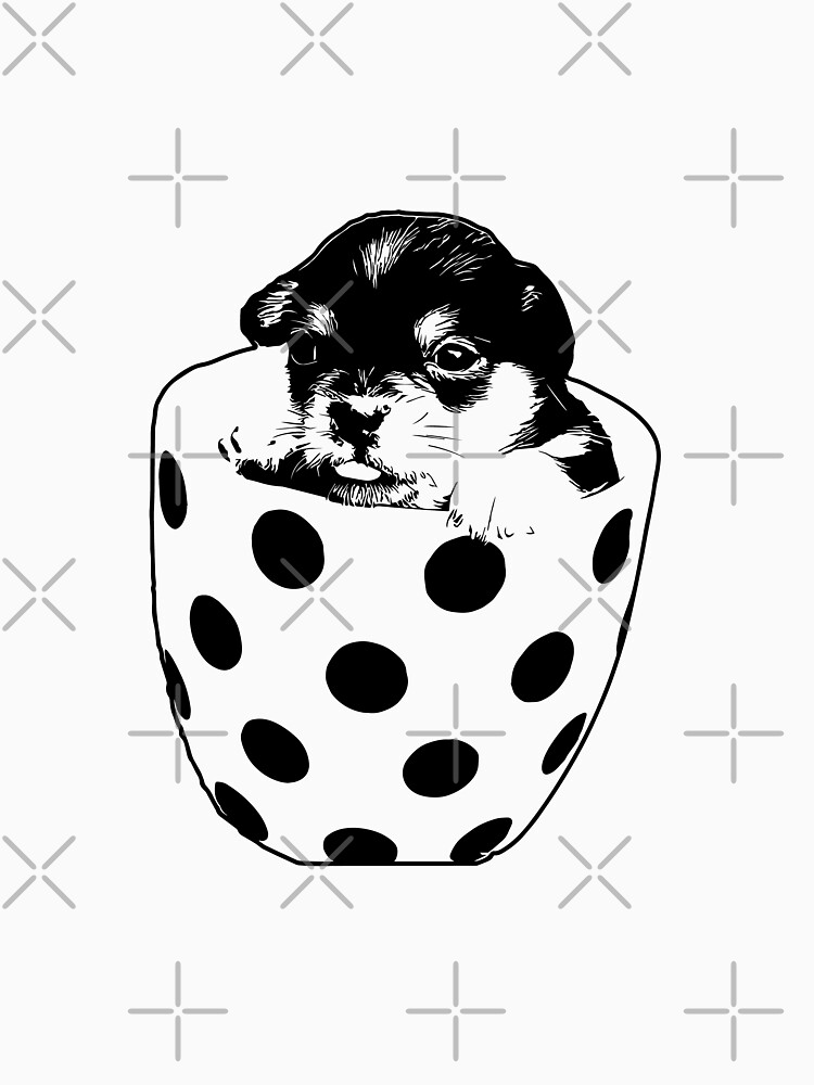 Pup In A Cup Vector by tribbledesign