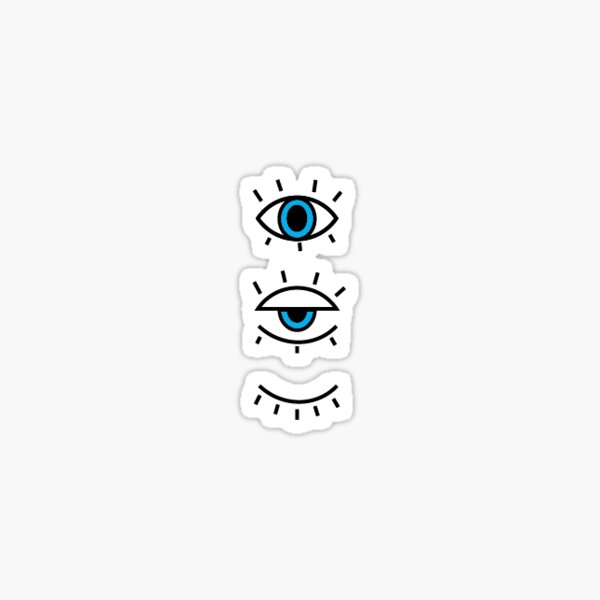 Item preview, 3 Eyes Sticker designed and sold by shelby736.