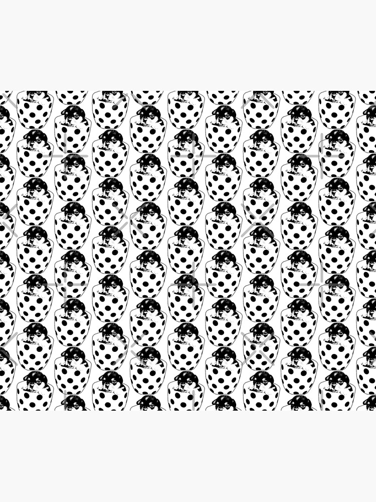 Pup In A Cup Vector by tribbledesign