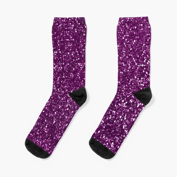 NWT Louis Vuitton Socks in Purle with Glitters