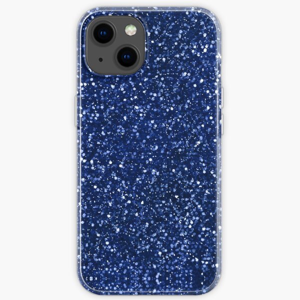 Sparkly blue Glitter iPhone Soft Case