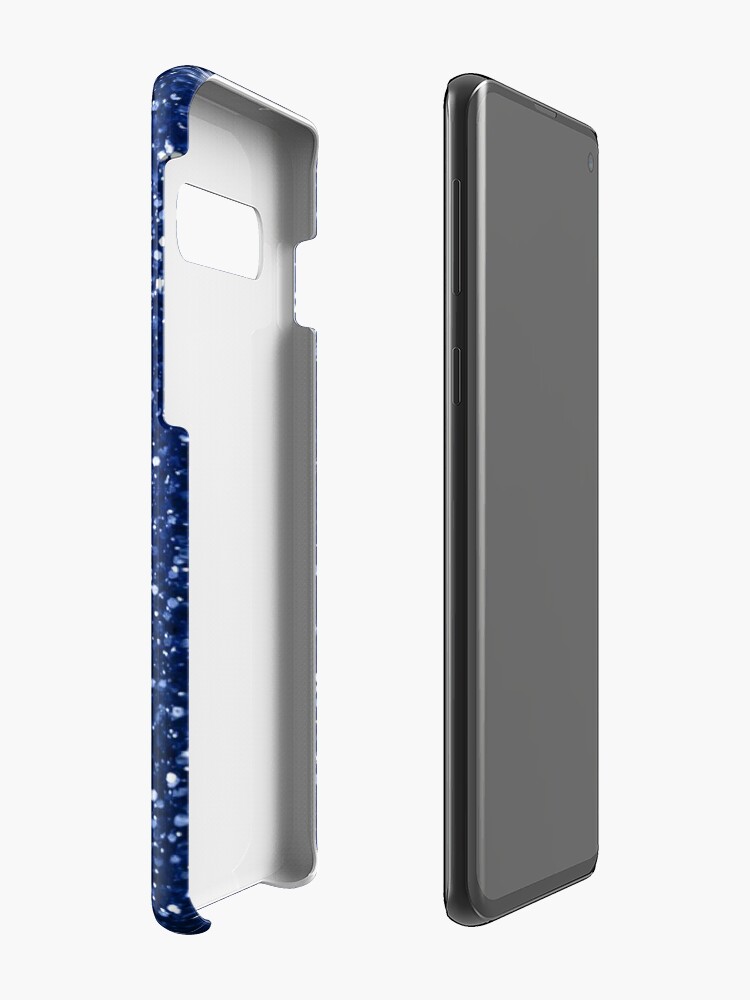 Alternate view of Sparkly blue Glitter Case & Skin for Samsung Galaxy