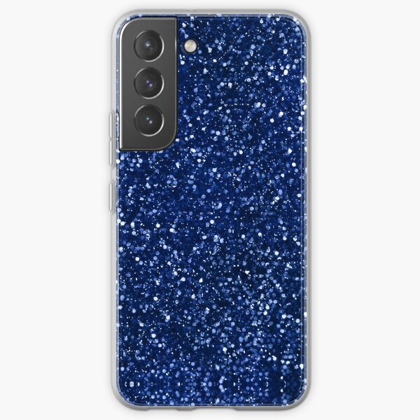 Sparkly blue Glitter Samsung Galaxy Soft Case