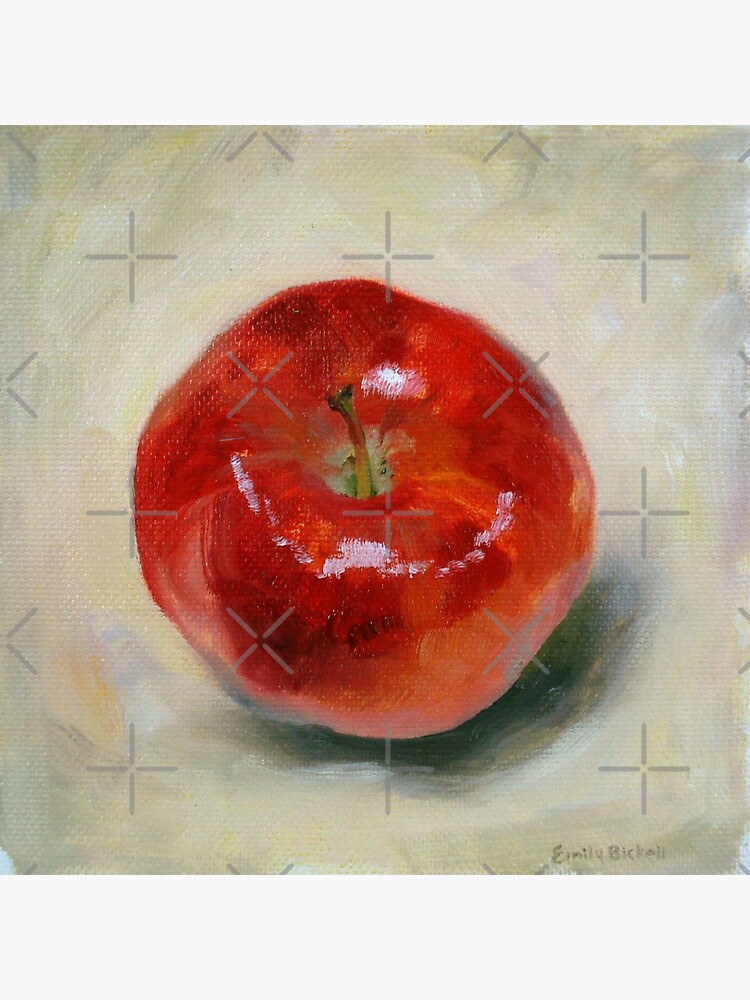 Red Apple - Still Life Oil Painting by EmilyBickell
