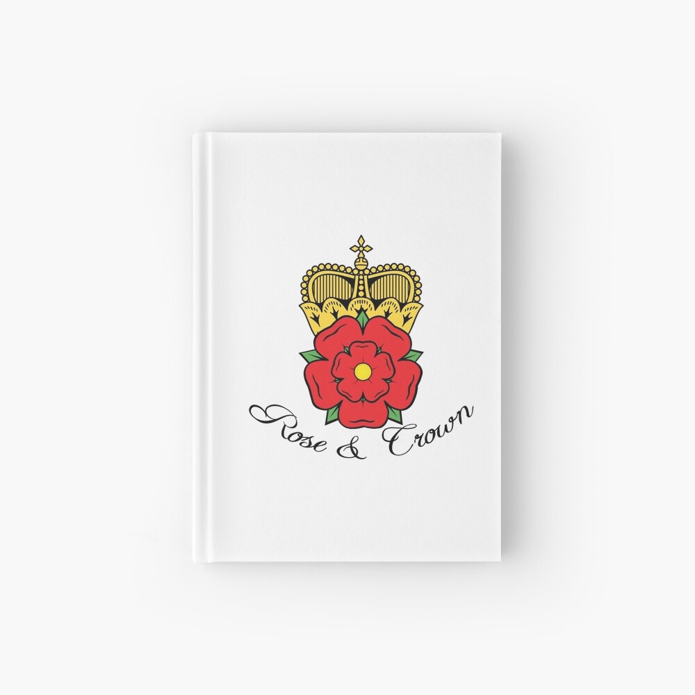 Colourful Rose and Crown Vector Hardcover Journal