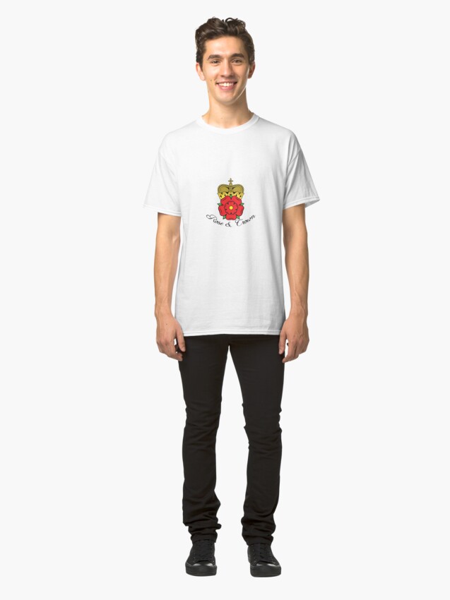 Alternate view of Colourful Rose and Crown Vector Classic T-Shirt