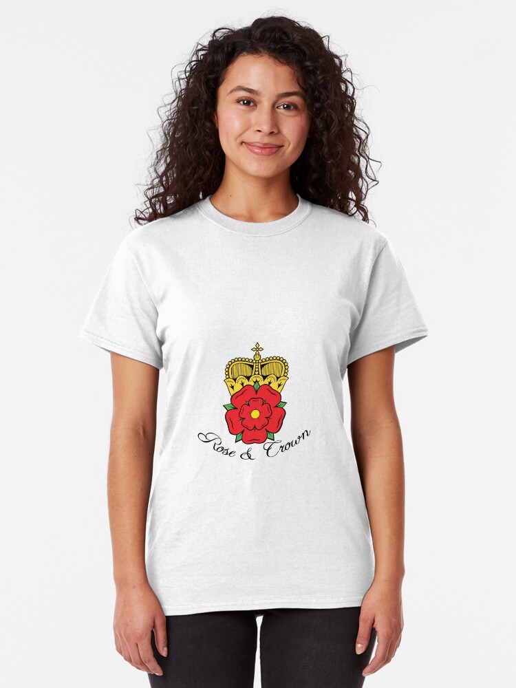 Alternate view of Colourful Rose and Crown Vector Classic T-Shirt