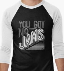 Du hast keine Marmeladen - BTS Distressed Typography (White) Baseballshirt für Männer