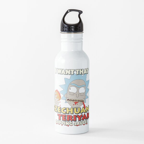 Rick And Morty Szechuan Teriyaki Dipping Sauce Water Bottle