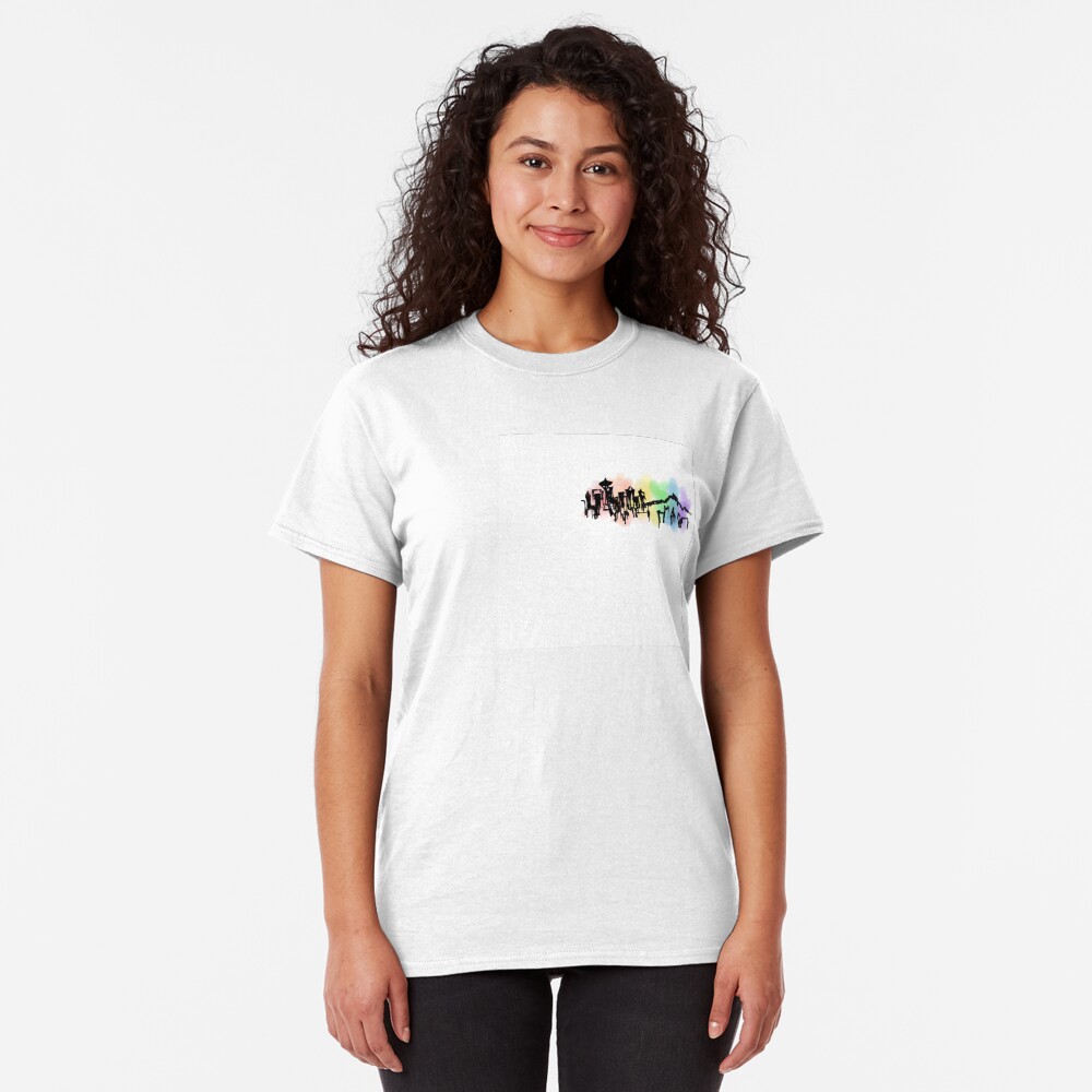Seattle Rainbow Skyline Classic T-Shirt