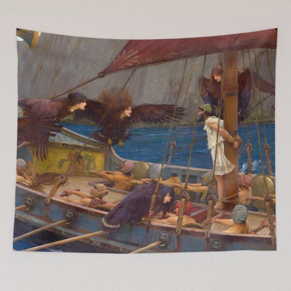 Item preview, Ulysses and the Sirens by John William Waterhouse (1891) designed and sold by allhistory.
