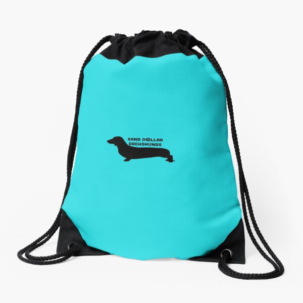 Sand Dollar Dachshunds Drawstring Bag