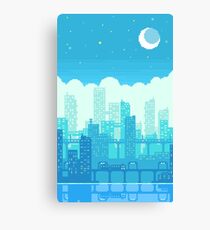 Blue Moon City Canvas Print