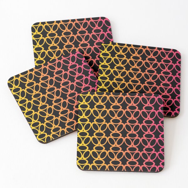 Summer Circles Coasters (Set of 4)