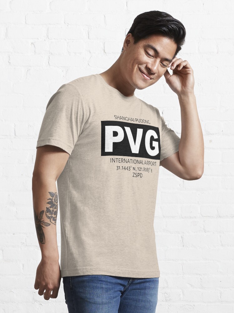 Alternate view of Shanghai Pudong International Airport PVG Essential T-Shirt