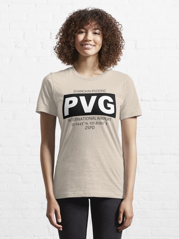 Alternate view of Shanghai Pudong International Airport PVG Essential T-Shirt