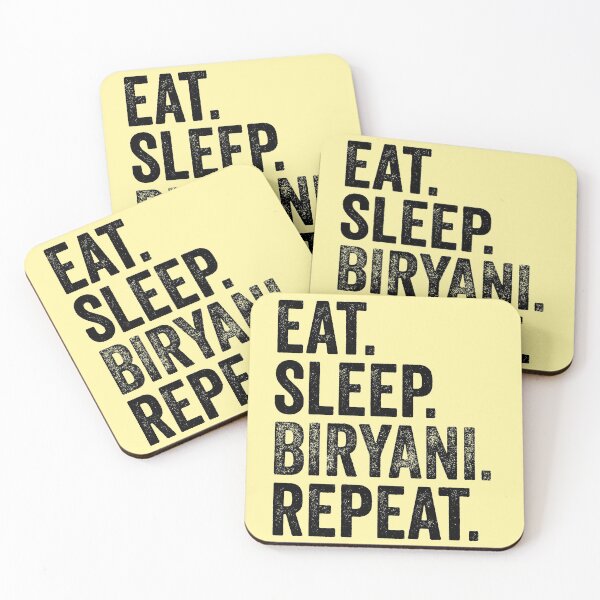 Item preview, Eat Sleep Biryani Repeat designed and sold by kamrankhan.