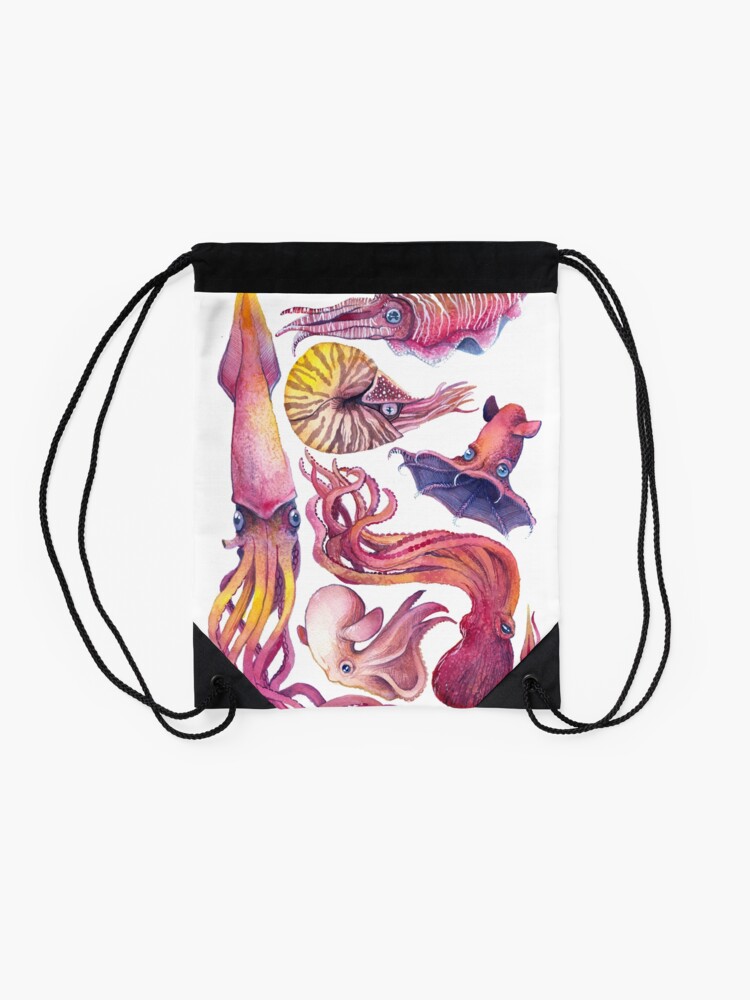 Alternate view of Cephalopods Drawstring Bag