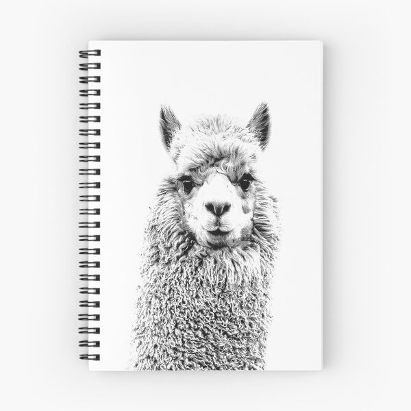 Item preview, Llama, Animal, Black and White Photography designed and sold by moderntrend.